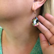 Load image into Gallery viewer, Black Glass Cockatoo Earrings