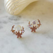 Load image into Gallery viewer, Tiny Butterfly Flower Earrings