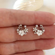 Load image into Gallery viewer, Tiny Silver Wreath Earrings