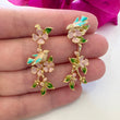 Load image into Gallery viewer, Enamel Bird Flower Earrings