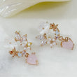 Load image into Gallery viewer, Tiny Pink Flower Earrings