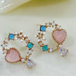 Load image into Gallery viewer, Tiny Peach Wreath Earrings