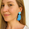 Load image into Gallery viewer, Blue Resin Drop Earrings