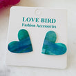 Load image into Gallery viewer, Blue Heart Resin Studs