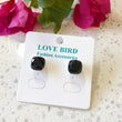 Load image into Gallery viewer, Black Crystal Stud Earrings