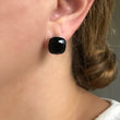Load image into Gallery viewer, Black Crystal Stud Earrings