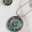 Load image into Gallery viewer, Rose Gold Paua Shell Necklace