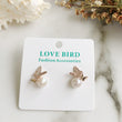Load image into Gallery viewer, Rose Gold Butterfly Pearl Studs