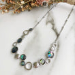 Load image into Gallery viewer, Silver Paua Shell Necklace