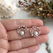 Load image into Gallery viewer, Zircon & Pearl Stud Earrings