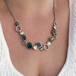 Load image into Gallery viewer, Silver Paua Shell Necklace