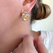 Load image into Gallery viewer, Pink & Yellow Crystal Studs