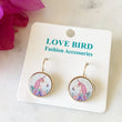 Load image into Gallery viewer, White Unicorn Wood Earrings