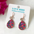Load image into Gallery viewer, Folk Flower Wooden Earrings