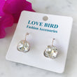 Load image into Gallery viewer, Square Rose Gold Earrings - Clear