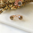 Load image into Gallery viewer, Rose Gold Topaz Earrings