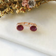 Load image into Gallery viewer, Rose Gold Ruby Earrings