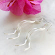 Load image into Gallery viewer, Silver Wave Dangle Earrings
