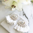 Load image into Gallery viewer, White Statement Tassel Earrings