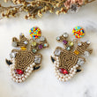 Load image into Gallery viewer, Reindeer Christmas Earrings
