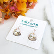Load image into Gallery viewer, Square Rose Gold Earrings - Clear