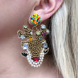 Load image into Gallery viewer, Reindeer Christmas Earrings