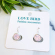 Load image into Gallery viewer, Crystal Earrings - Silver/Pink Opal