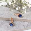 Load image into Gallery viewer, Crystal Earrings - Blue Effect/RG