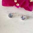 Load image into Gallery viewer, Purple & Blue Silver Earrings