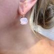 Load image into Gallery viewer, Square Rose Gold Earrings - Pink