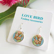 Load image into Gallery viewer, Blue Sloth Wood Earrings