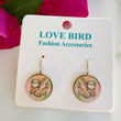 Load image into Gallery viewer, Pink Sloth Wood Earrings
