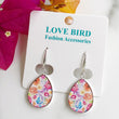 Load image into Gallery viewer, Watercolour Flower Earrings