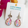 Load image into Gallery viewer, Watercolour Flower Earrings