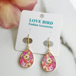 Load image into Gallery viewer, Pink Watercolour Earrings