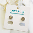 Load image into Gallery viewer, Grey Crystal Stud Earrings