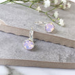 Load image into Gallery viewer, Silver Crystal Earrings, Pale Pink Crystal Earrings, Drop Dangle Earrings, Rose Opal Czech Crystal Earrings, Leverback Earrings,