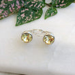 Load image into Gallery viewer, Crystal Earrings - Silver/Jonquil