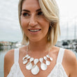 Load image into Gallery viewer, Matte Silver Statement Necklace