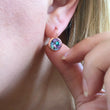 Load image into Gallery viewer, Purple & Blue Crystal Earrings
