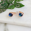 Load image into Gallery viewer, Crystal Earrings - Blue Effect/RG