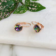 Load image into Gallery viewer, Crystal Earrings - Multi/Rose Gold