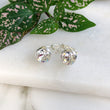 Load image into Gallery viewer, Clear Crystal Silver Earrings