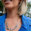 Load image into Gallery viewer, Silver Paua Shell Necklace