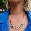 Load image into Gallery viewer, Silver Paua Shell Necklace