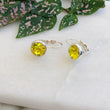 Load image into Gallery viewer, Crystal Earrings - Silver/Citrine
