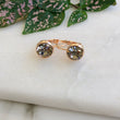 Load image into Gallery viewer, Crystal Earrings - Rose Gold/Grey