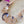 Load image into Gallery viewer, Rose Gold Purple Enamel Necklace
