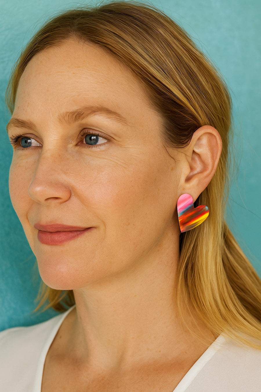 Multi Heart Resin Studs