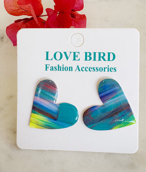 Multi Heart Resin Studs